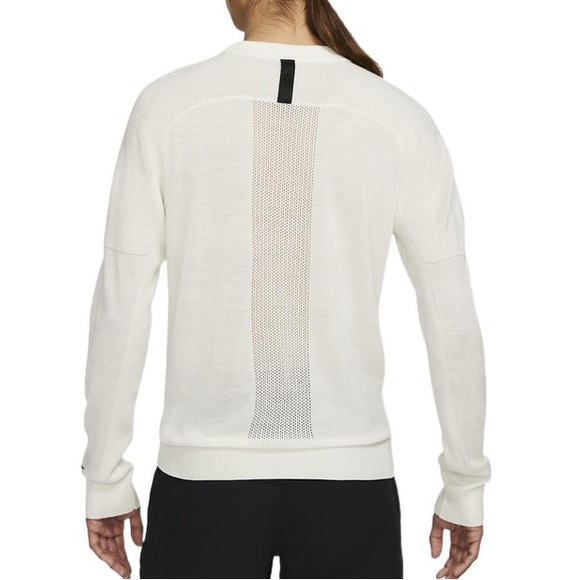 Nike Tiger Woods Golf Sweater Mens Large Ivory White Standard Fit Wool Blend - Picture 2 of 9